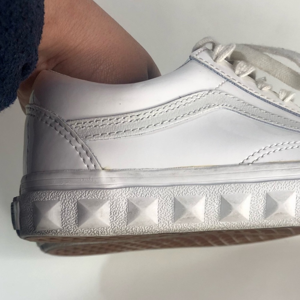 White Studded Old Skools